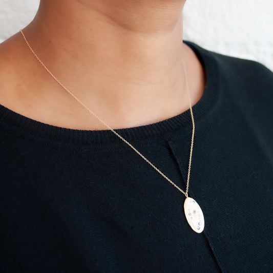 Old Mine Diamond Solar System Necklace