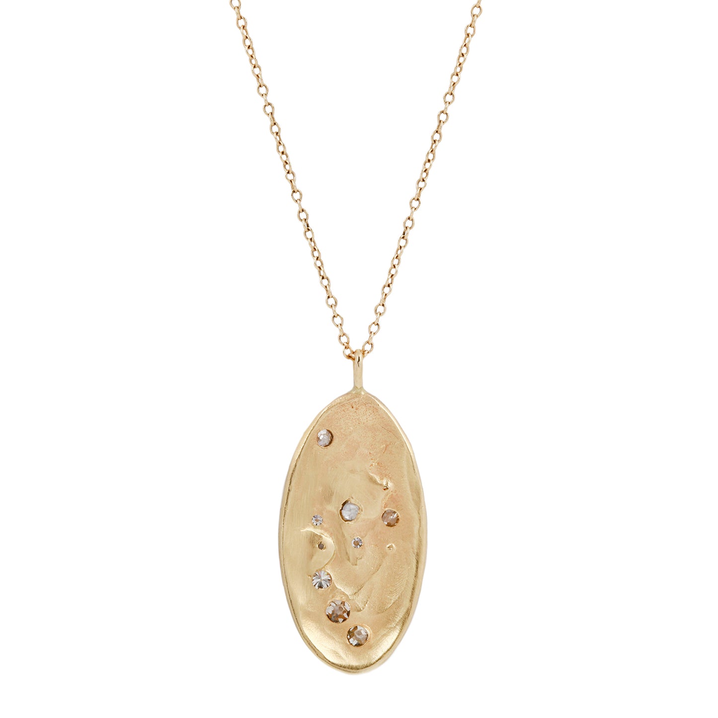Old Mine Diamond Solar System Necklace