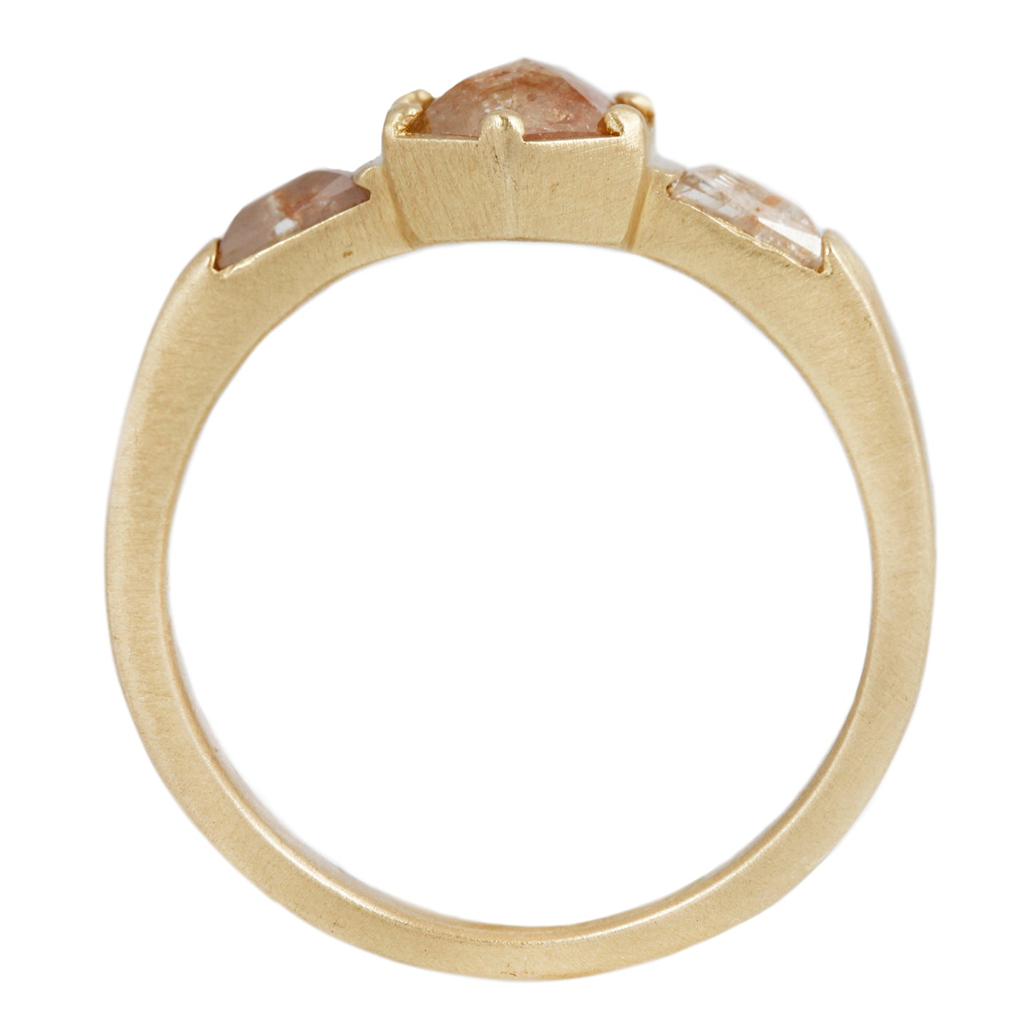 Six Bead Diamond Horizon Ring