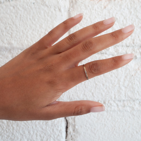 Gold & Black Rhodium Band