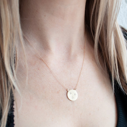 Starry Sky Circle Necklace