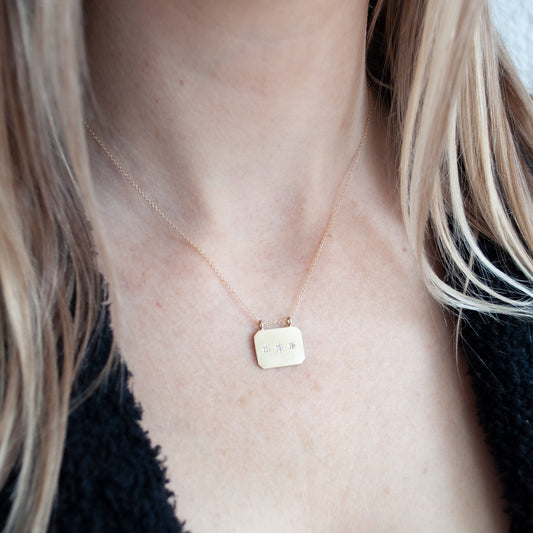 Starry Sky Frame Necklace