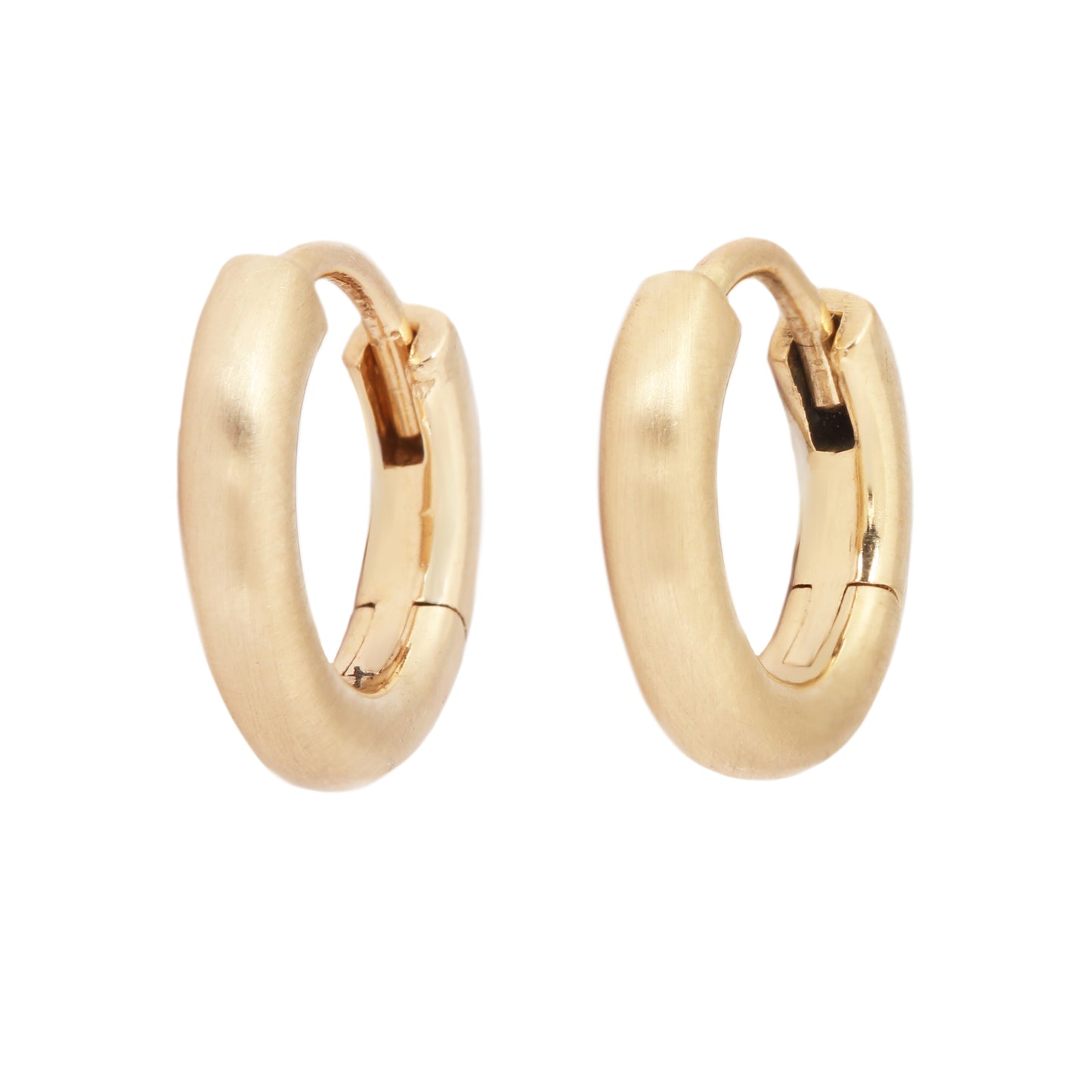 Medium Hinged Gold Hoops
