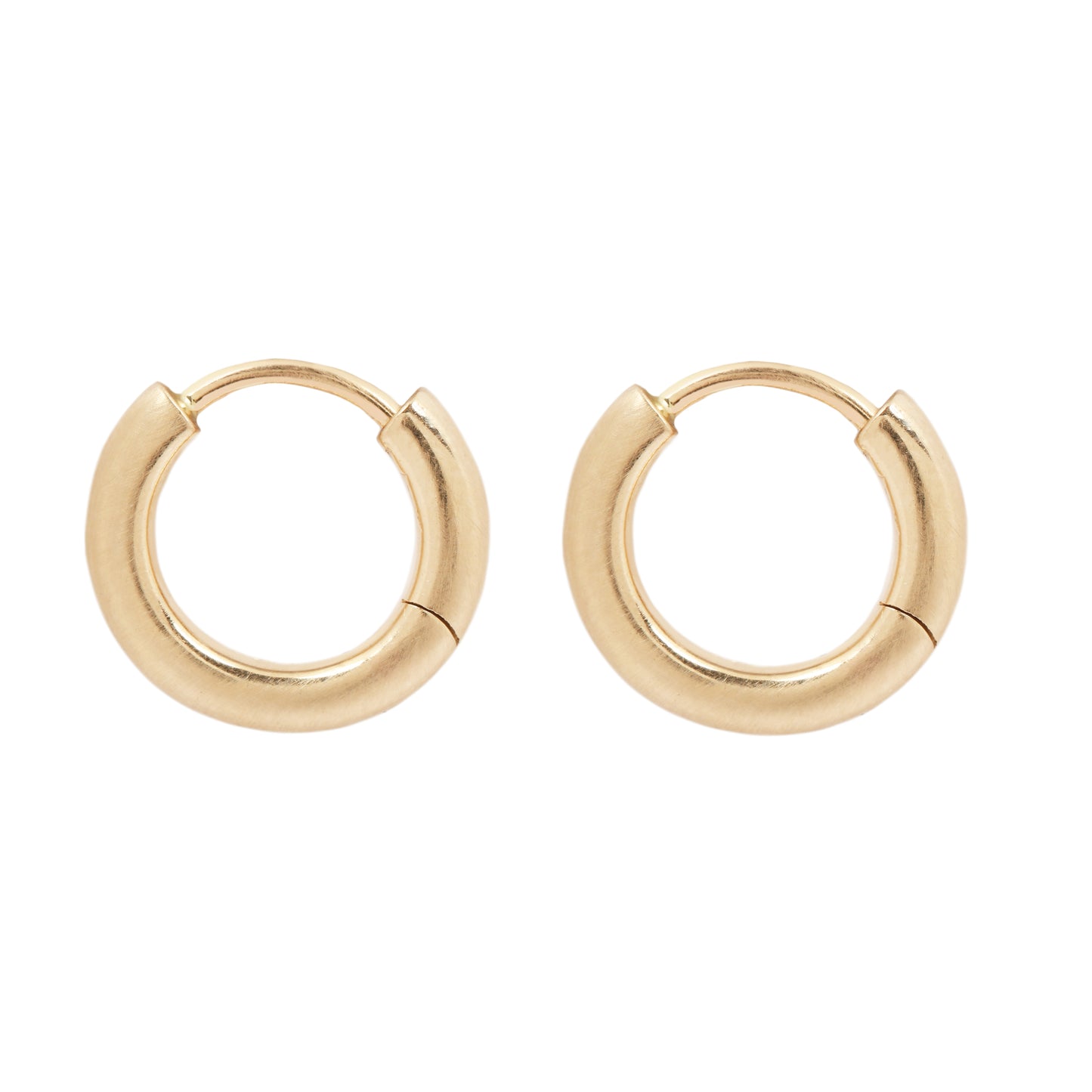 Medium Hinged Gold Hoops