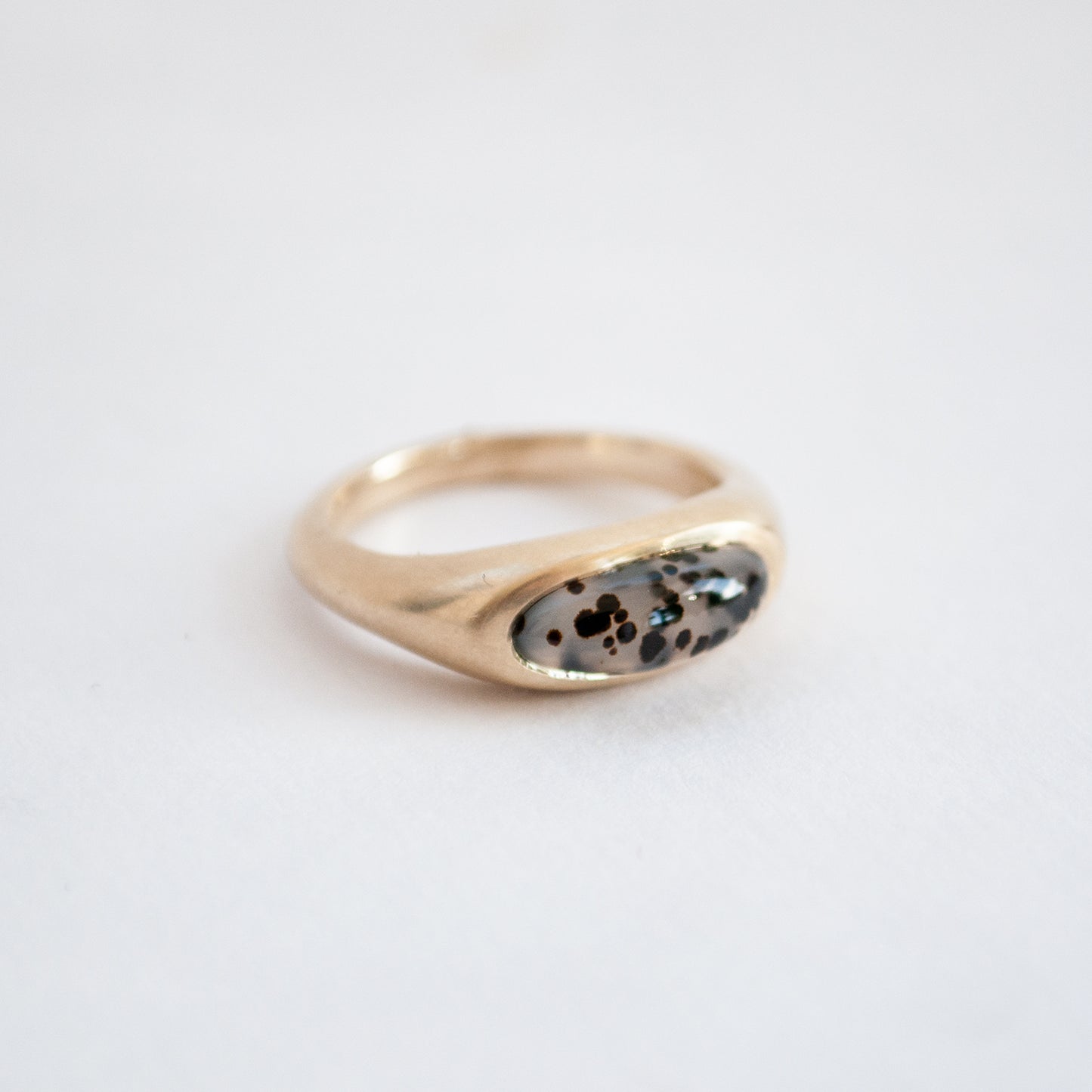 Dendritic Agate Slab Ring