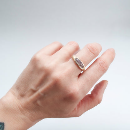 Dendritic Agate Slab Ring