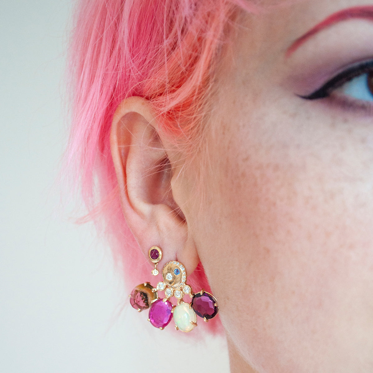 Yin Yang Fan Earrings