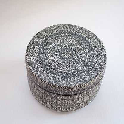 Small Flat Lidded Jar