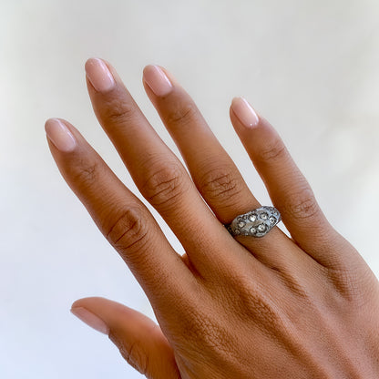 Amorphous Diamond Ring