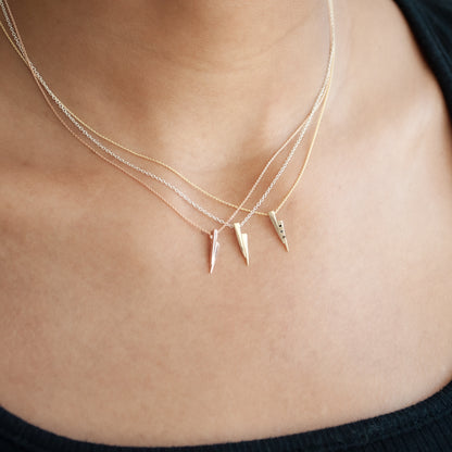 Rose Gold Razor Necklace