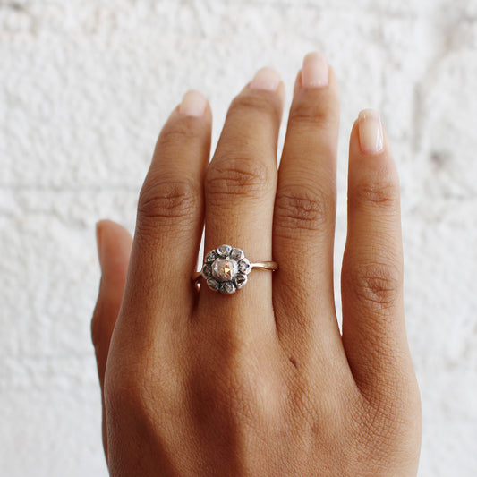 Georgian Diamond Flower Ring