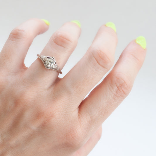 Floral Diamond Hex Solitaire