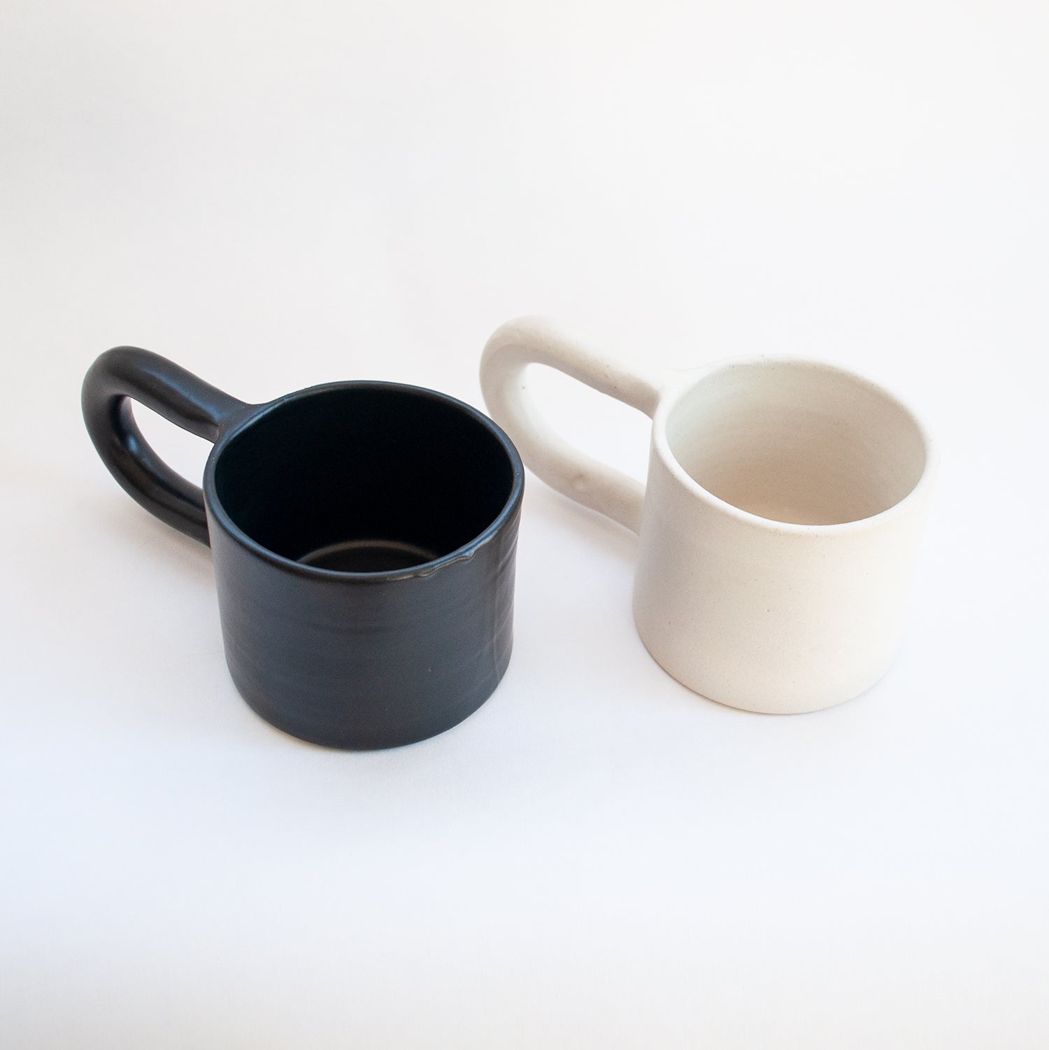 Hand Built Short Ceramic Mug